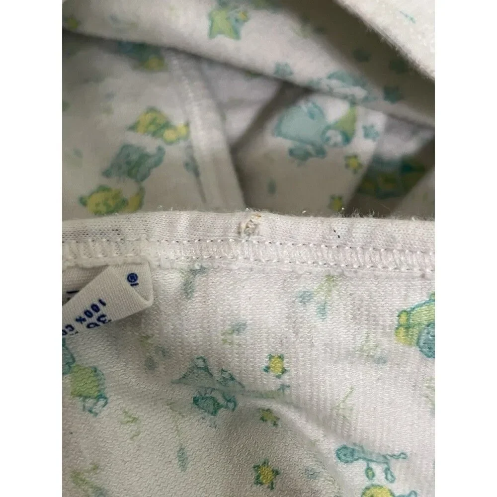 Vintage Carter's Mother Goose Nursery Rhymes Baby Receiving Blanket Cotton USA